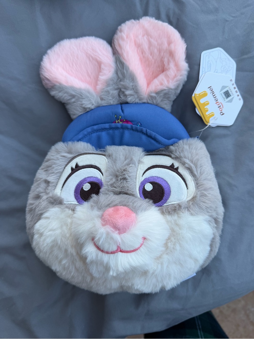 Judy Hopps Face Kids Bag - Pink & Gray NWT